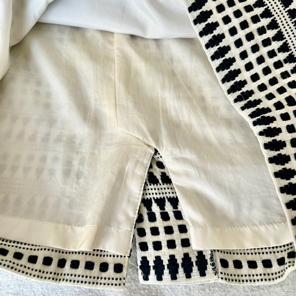 LOFT bohemian pencil skirt off-white and black size 2P - Picture 7 of 9